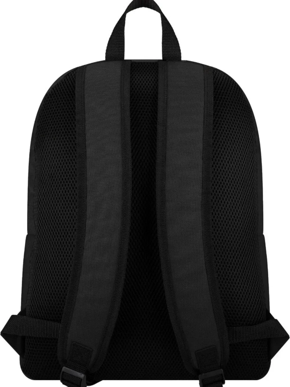 NFL Team Color Logo Backpack - Solid Stripe Travel School Bag - Black Football